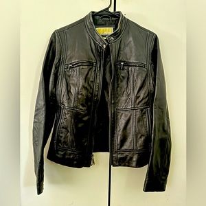 Michael Kors Lambskin Cafe Racer style jacket